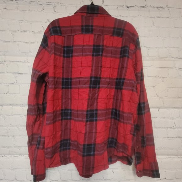 Hollister Men's Flannel Plaid Red - Medium - Picture 3 of 5